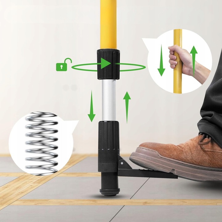 TYCZKA ROZPOROWA 3,65M DO LASERA POZIOMICY LASEROWEJ STATYW DRĄŻEK