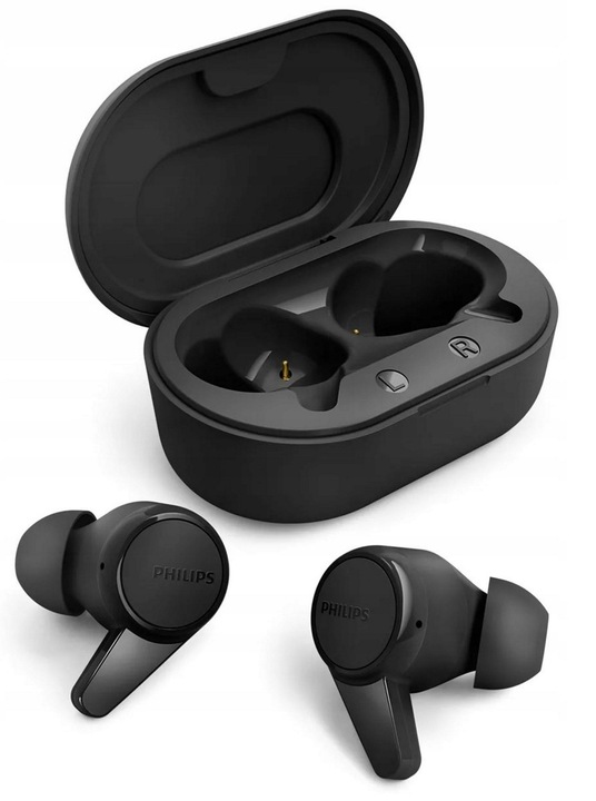 SŁUCHAWKI BEZPRZEWODWE PHILIPS TAT1207BK CZARNE TWS BLUETOOTH ORYGINALNE