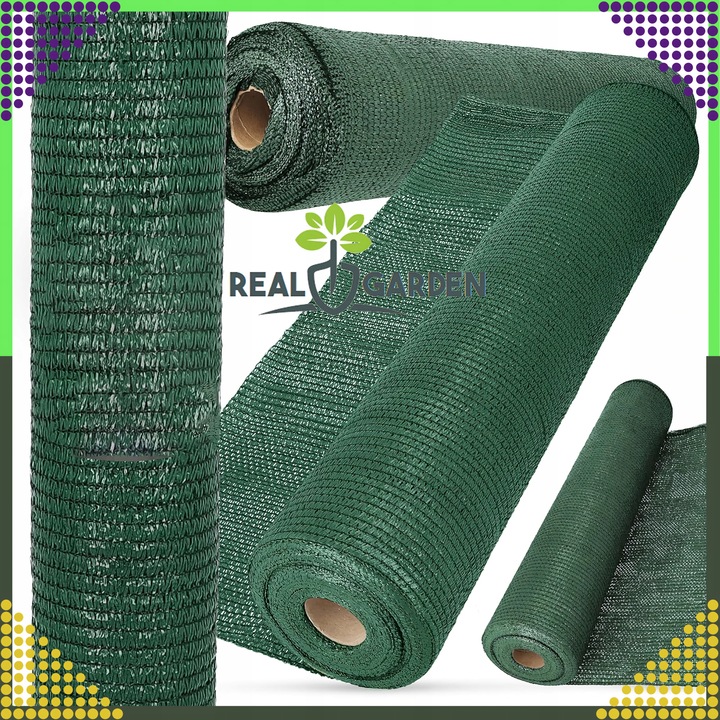 Siatka Cieniująca 1,5x50m Maskująca 95% Osłona Mata Na ogrodzenie Płot