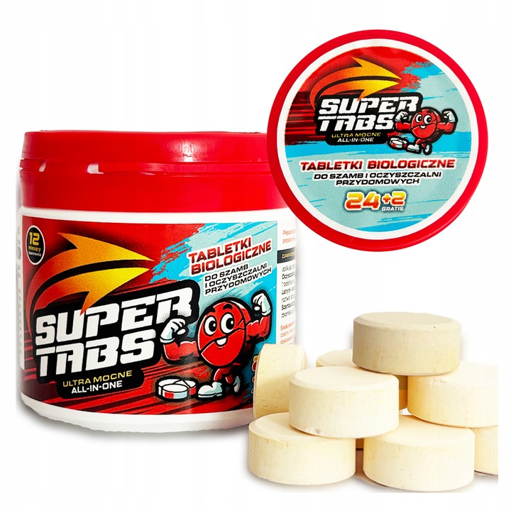 MOCNE Tabletki do szamba oczyszczalni na Rok Bakterie usuwają odór 26