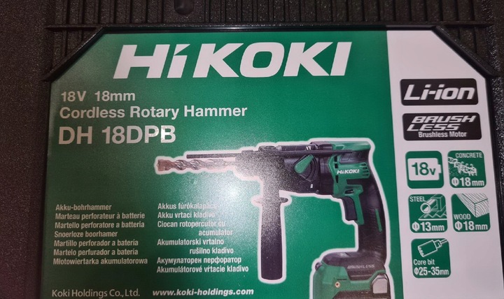Młotowiertarka HiKOKI DH18DPB SDS+WIERTARKA WKRĘTARKA udarowa