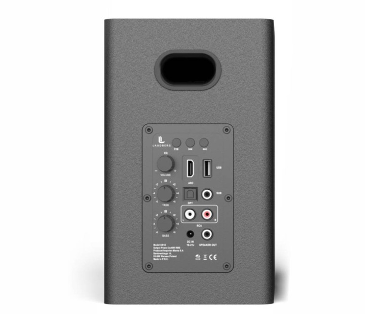 Głośniki komputerowe bluetooth Laudberg XS1B 2.0 Czarne 80W USB