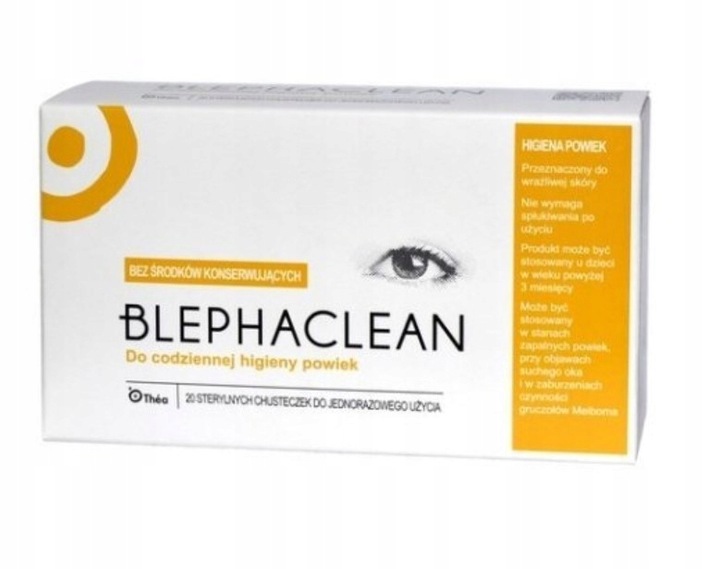 Blephaclean Chusteczki Do Higieny Powiek 20 sztuk