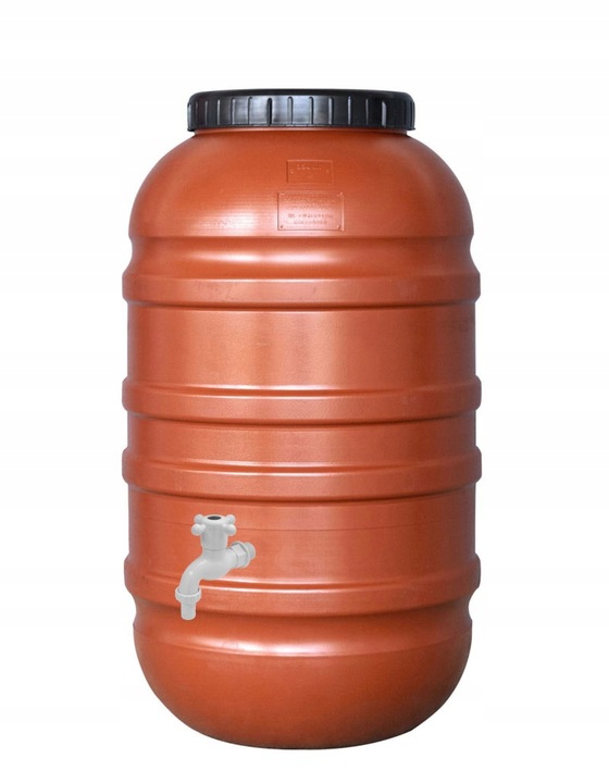 BECZKA ZBIORNIK NA DESZCZÓWKĘ NA WODĘ 220L + KRAN