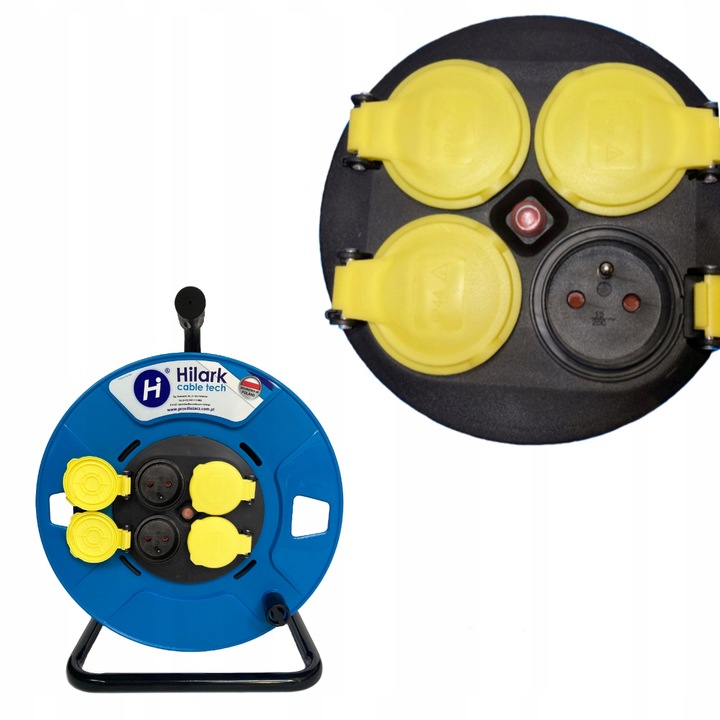 Pusty bęben na przedłużacz, zwijak 15m