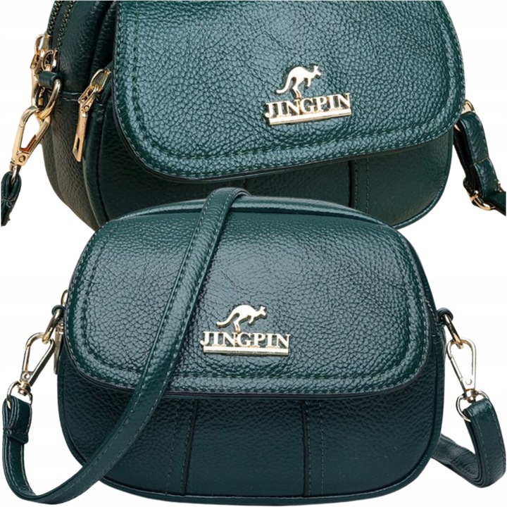 Torebka kuferek listonoszka skórzana na ramię Kangurek kopertówka Damska