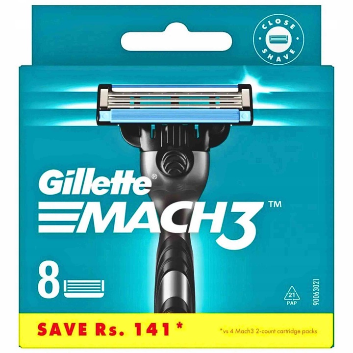 Gillette Mach 3 ostrza wkłady nożyki do maszynki do golenia Mach3 8 sztuk