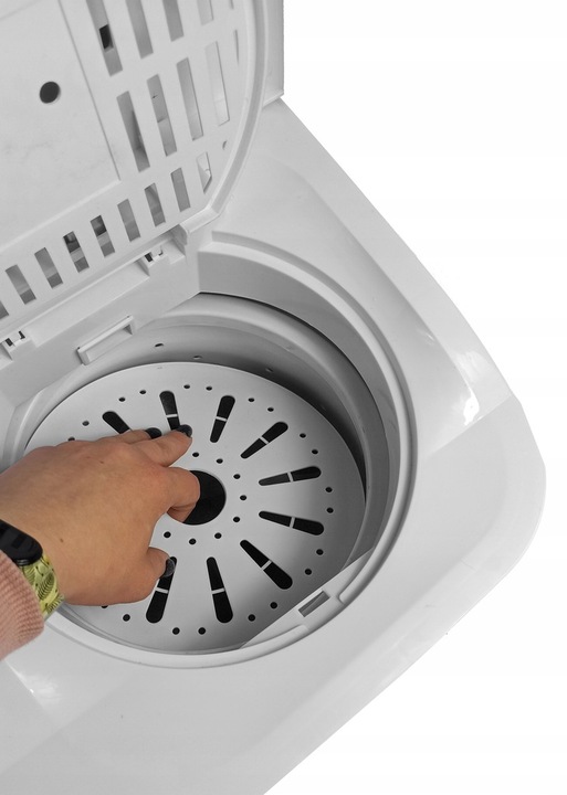 Mała Pralka z Wirówką 5kg + 2kg Turystyczna Domowa Przenośna Lekka