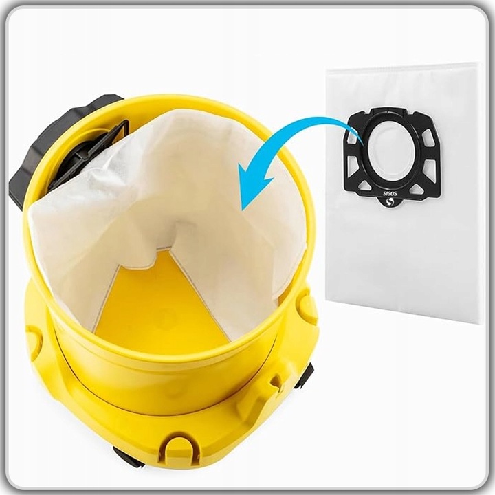 10x WOREK WORKI do ODKURZACZA KARCHER WD4 WD5 WD6 MV4 MV5 MV6 + FLITR PURE