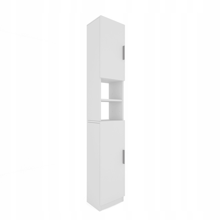 REGAŁ ŁAZIENKOWY STOJĄCY SZAFA BIAŁY 190cm SZAFKA PÓŁKA SŁUPEK WYSOKI