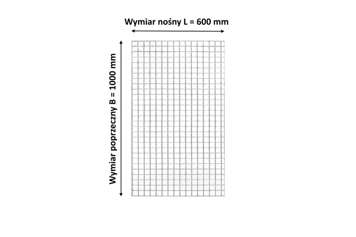 Krata WEMA 600x1000 | ocynkowana | płaskownik 30x2 mm | podest metalowy
