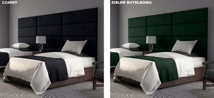 70X30 PANELE ŚCIENNE TAPICEROWANE WEZGŁOWIE WELUROWE 3D KING VELVET