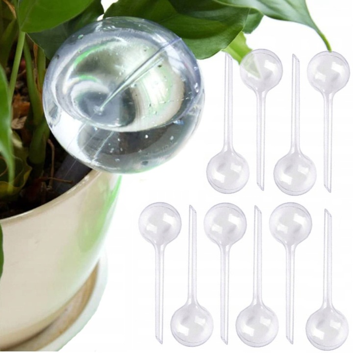 10x KULE NAWADNIAJĄCE DO KWIATÓW ROŚLIN DOZOWNIK WODY DO PODLEWANIA DOMOWY