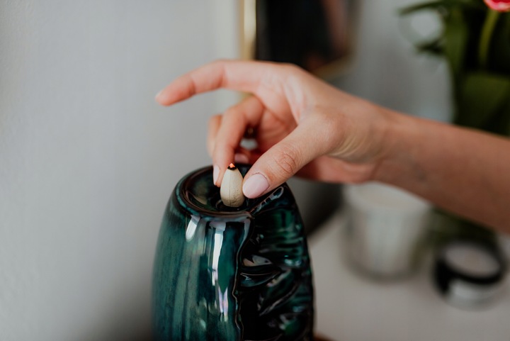 Aromatly Kominek Ceramiczny Zapachowy Kadzidło Wodospad | PREZENT