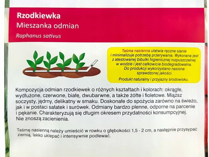 ZESTAW 2240 Sprawdzonych Nasion Warzyw na taśmie