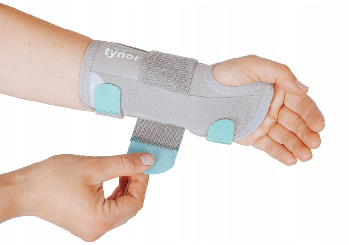 ORTEZA NADGARSTKA STABILIZATOR NA NADGARSTEK OPASKA NA RĘKĘ Z SZYNĄ NA RZEP