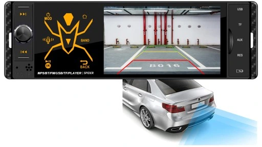 RADIO SAMOCHODOWE 1-DIN BLUETOOTH USB SD AUX DOTYK 4" MIKROFON PILOT ZESTAW