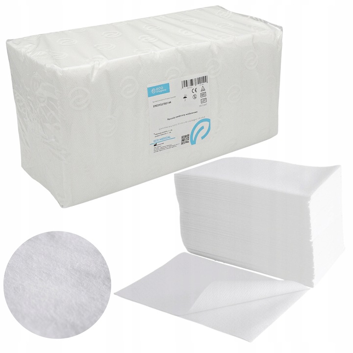 RĘCZNIKI WŁÓKNINOWE FRYZJERSKIE PERFOROWANE 70x40cm 100szt SOFT