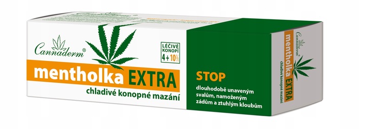 CHŁODZĄCY ŻEL Konopny Cannaderm MENTHOLKA EXTRA 14% na BÓLE MIĘŚNI 2x150ml