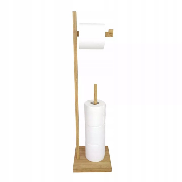 STOJAK z drewna Bambusowego na PAPIER TOALETOWY