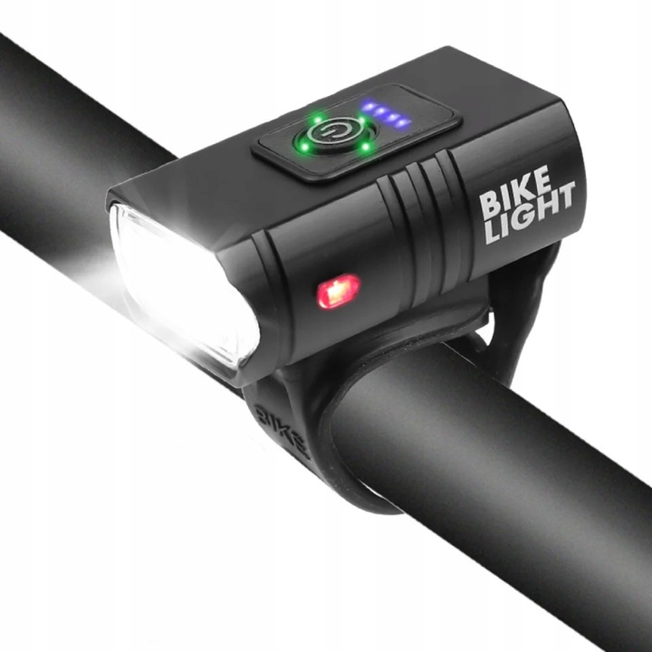 LAMPKA ROWEROWA LED MOCNA TYŁ PRZÓD ŚWIATŁO NA ROWER KIEROWNICĘ USB 800lm