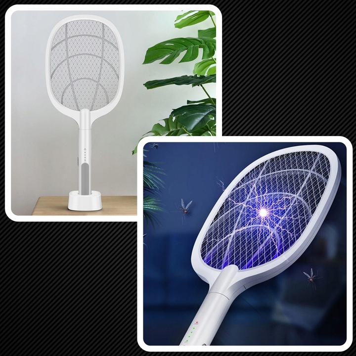 ELEKTRYCZNA ŁAPKA NA MUCHY PACKA NA OWADY KOMARY RAŻĄCA PRĄDEM