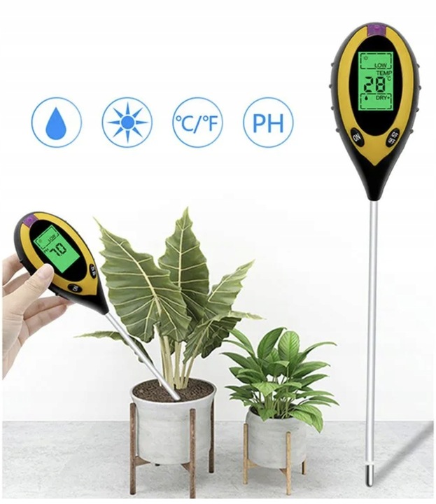 KWASOMIERZ GLEBOWY MIERNIK TESTER PH ZIEMII 4w1