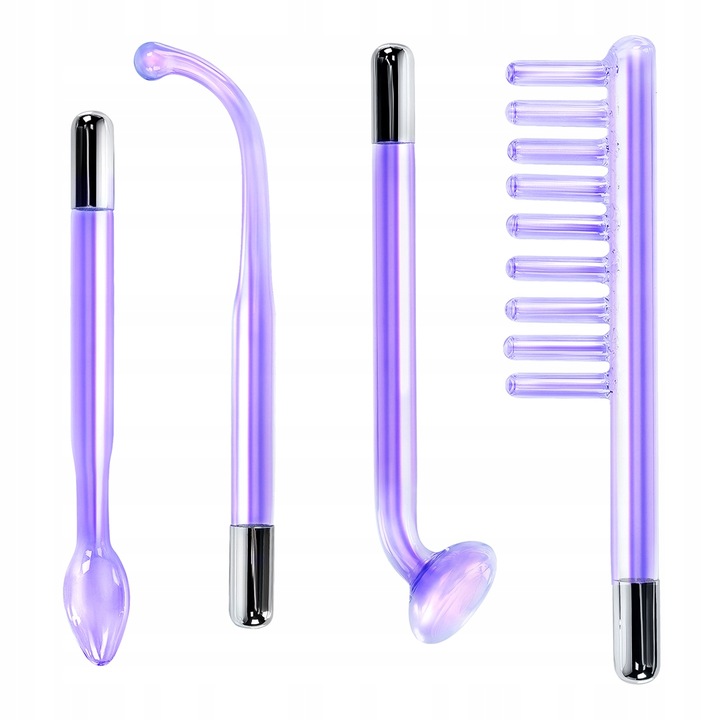 Rubica Darsonval Urządzenie Kosmetyczne + 4 Peloty do Skóry Twarzy Głowy