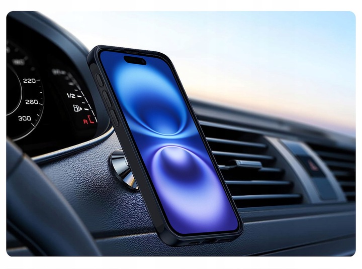 Etui do iPhone 16 do MagSafe MATT CASE WZMACNIANE 360° Szkło 5D PREMIUM