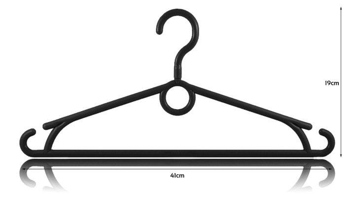 WIESZAKI UBRANIOWE OBROTOWE NA ODZIEŻ UBRANIA BIAŁE MOCNE 25szt