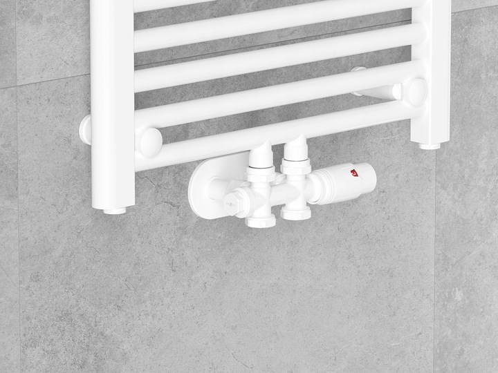 MEXEN ZAWÓR KĄTOWY DUPLEX DN50 DO GRZEJNIKA BIAŁY