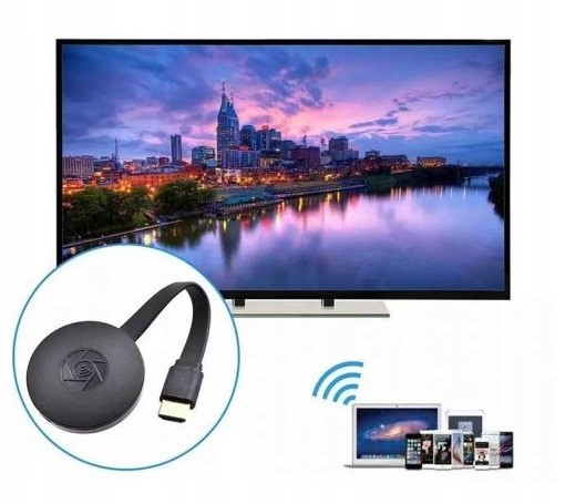 ADAPTER G2 HDMI WIFI CHROMECAST STREAM HD WECAST BEZPRZEWODOWY MIRRORSCREEN