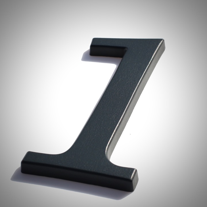 NUMER DOMU, CYFRY NA DOM, LITERY grafit 1