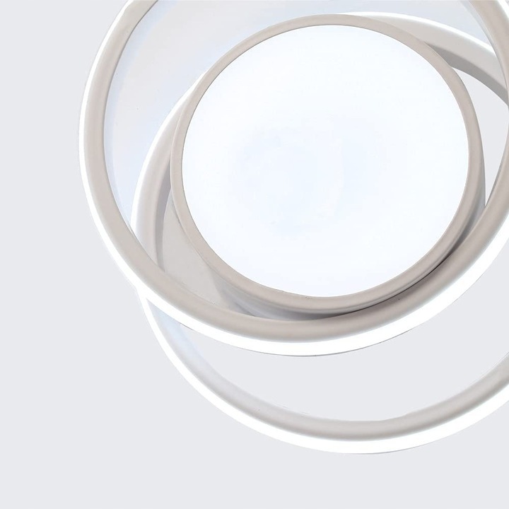 LAMPA SUFITOWA PLAFON LED OKRĄGŁY BIAŁY NOWOCZESNY DO SALONU 32W 6500K