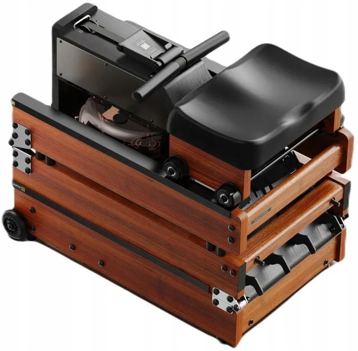 Kingsmith WR1 brązowy wioslarz wodny Bluetooth Fit Android iOS LCD Drewno