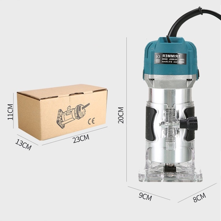 FREZARKA TRYMER DO DREWNA ELEKTRYCZNA RĘCZNA 800W