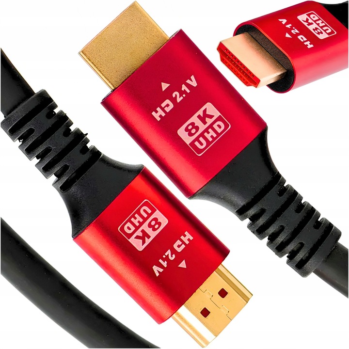 KABEL HDMI 2.1 8K 60Hz / 4K 120Hz UHD HDR eARC VRR 48Gbps SPEED