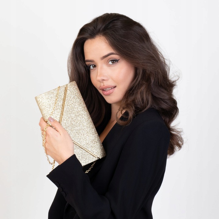 TOREBKA WIECZOROWA damska KOPERTÓWKA WIZYTOWA elegancka BROKAT mała