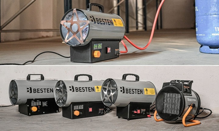 Nagrzewnica Gazowa Automatyczna Na Butlę Dmuchawa Termostat 25KW + Reduktor