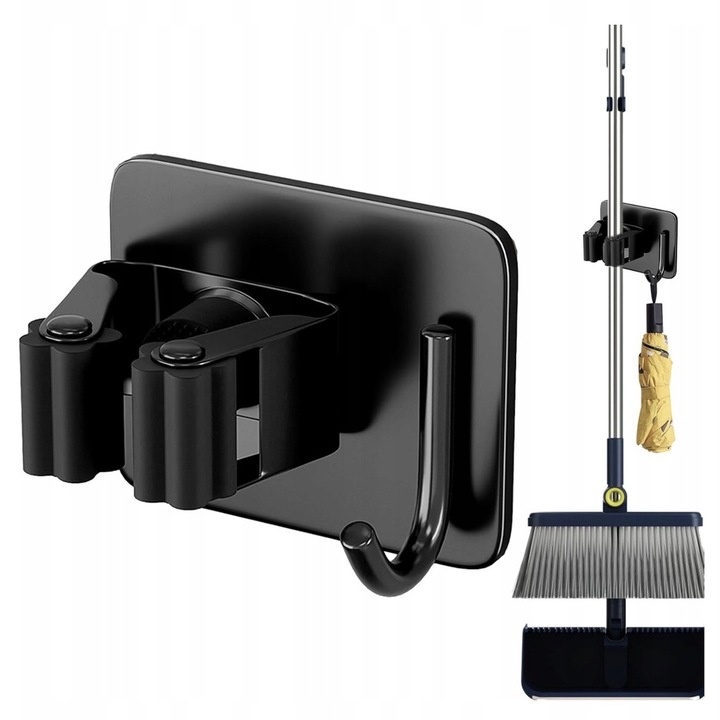 WIESZAK ścienny na Ręcznik Mop Miotła 4 SZTUKI Uchwyt do Łazienki i