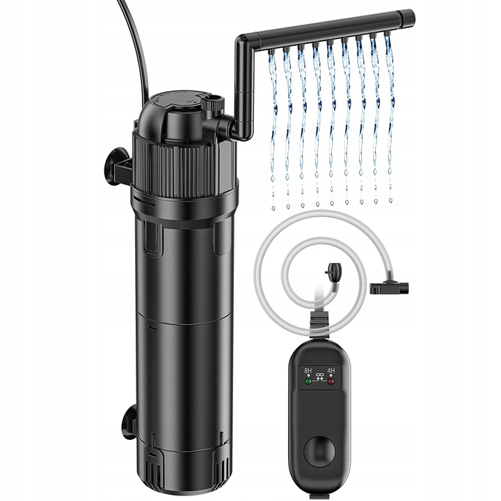 5W1 FILTR WEWNĘTRZNY Z LAMPĄ UV BIOLOGICZNY DO AKWARIUM DO 100-300L 800L/H