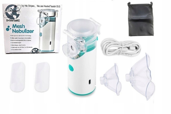 Nebulizator siateczkowy inhalator przenośny cichy dla dorosłych dzieci LCP