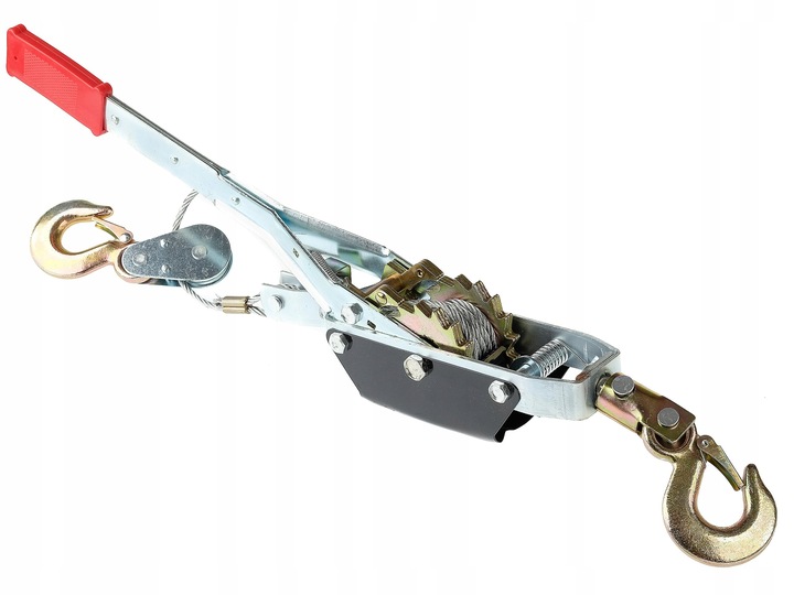 WYCIĄGARKA RĘCZNA LINOWA WCIĄGARKA PRZECIĄGARKA 4T 4000kg 3 HAKI