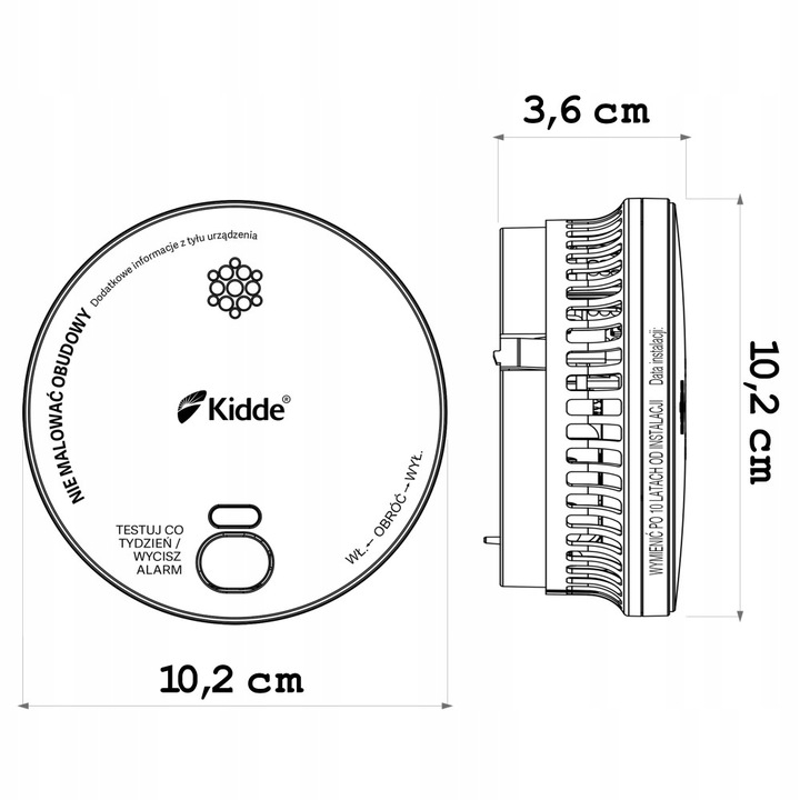 Czujnik optyczny detektor dymu KID-2030-DSR Kidde