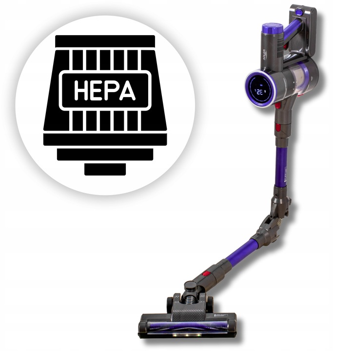 ODKURZACZ BEZPRZEWODOWY PIONOWY BEZWORKOWY MOCNY RĘCZNY