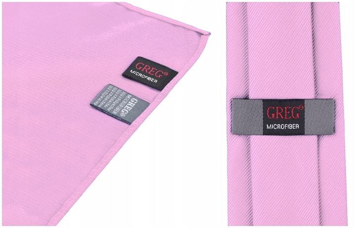 ŻAKARDOWY KRAWAT + POSZETKA Wypustka Męska do Garnituru Mikrofibra