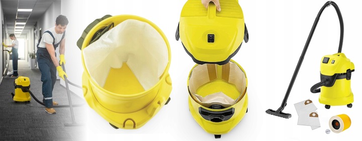 10x WORKI DO ODKURZACZA KARCHER WD3 WD2 SE4001 PLUS KWD V-17 V-15 V12 FILTR