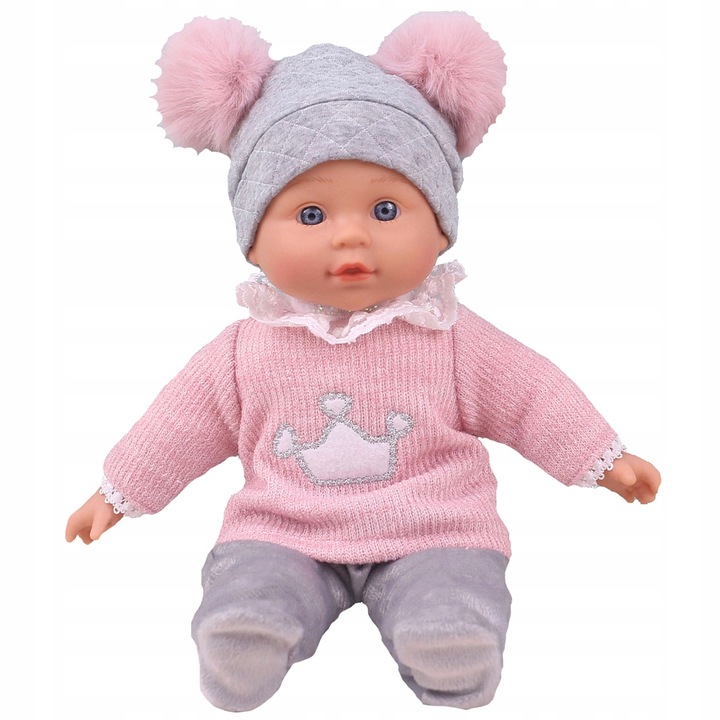 LALKA BOBAS INTERAKTYWNA 32CM ŚPIEWA MÓWI PO POLSKU I ANGIELSKU BAJKI EDUKA