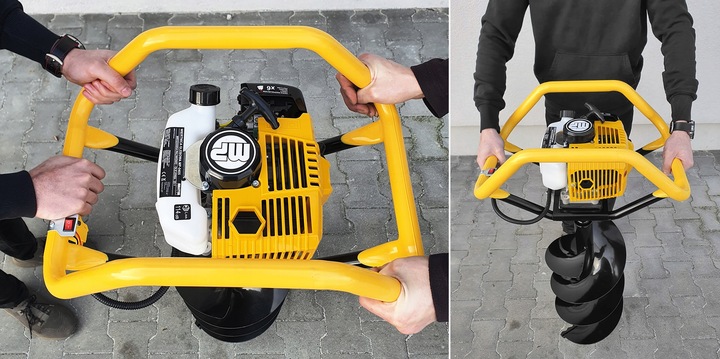 WIERTNICA SPALINOWA glebowa świder HEXAGON + GRYZZLY PRO 10/20/30