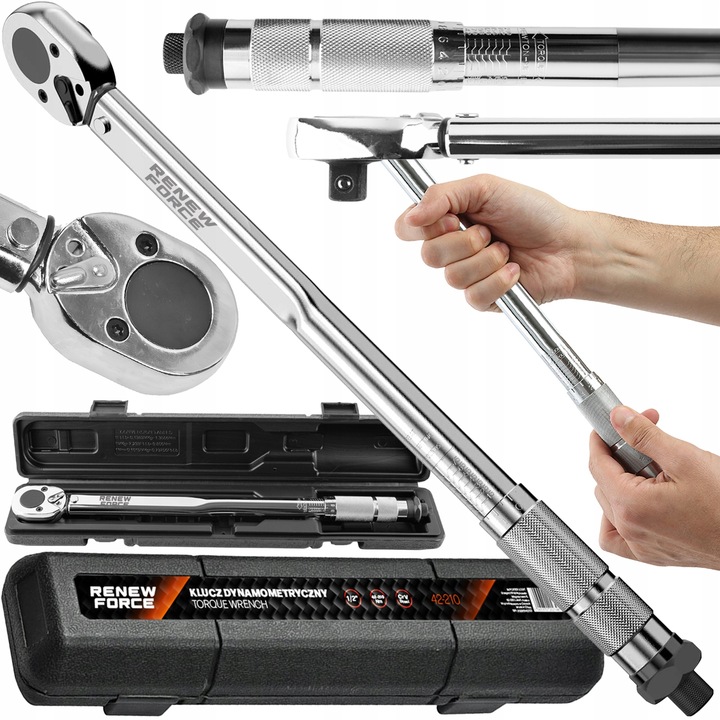 Klucz Dynamometryczny z Blokadą Blokada 1/2 " 42-210nm Dwukierunkowy z